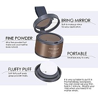 Freeorr Root Touch Up Powder Hairline Shadow For Thinning Hair Gray Coverage For Women And Men Shallow Walnut Color