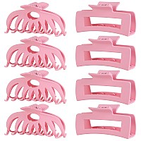 Luseren Hair Clips For Women 43 Inch Large Hair Claw Clips For Women Thin Thick Curly Hair Big Matte Banana Clipsstrong Hold