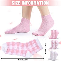 Tarpop 3 Pairs Aloe Socks Moisturizing Spa Socks For Dry Cracked Feet Infused Socks Gel Sleeping Fuzzy Socks Lotion Socks Gift F