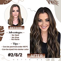 Hetto Micro Loop Hair Extensions Darkest Brown Ombre Light Brown Micro Link Hair Extensions Human Hair Remy Micro Bead Hair Exte