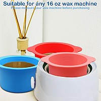 3Pcs Nonstick Silicone Wax Melt Liners With Wax Sticks Reusable Bowl For Wax Warmer And Hair Removal 14Oz