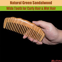 The Moreinday Wooden Comb With Wide Tooth For Women Wood Comb Sandalwood Comb Hair Comb For Men