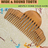 The Moreinday Wooden Comb With Wide Tooth For Women Wood Comb Sandalwood Comb Hair Comb For Men