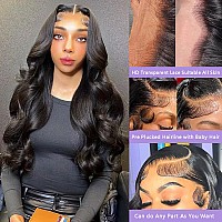 Body Wave Lace Front Wigs Human Hair Pre Plucked Glueless Human Hair Wig For Black Women 180 Density 13X4 Hd Transparent Lace F