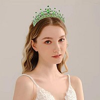 Kamirola St Patricks Day Queen Crown And Tiaras Princess Crown For Women Crystal Headbands For Bridal Princess For Wedding A