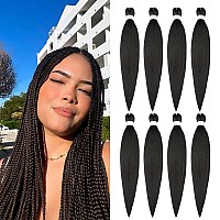 Braiding Hair Pre Stretched 268 Packs Long Braiding Hair Natural Braid Crochet Hair Hot Water Setting Professional Soft Yak