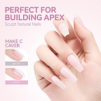 Gelike Ec Pink Nail Glue Gel 6 In 1 Sheer Baby Pink Nail Glue Nail Polish For Clear Acrylic Nail French Manicurelong Lasting