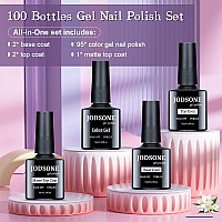 Jodsone Gel Nail Polish Starter Set 100 Pieces Multicolor Gel Nail Polish Nail Salon Home Use Nail Gel In Shine