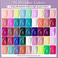 Jodsone Gel Nail Polish Starter Set 100 Pieces Multicolor Gel Nail Polish Nail Salon Home Use Nail Gel In Shine