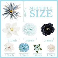 Ahoney 20 Pieces Bohemian Flowers Hair Clips For Women Girls Artificial Multiple Flower Alligator Clips Flower Hair Pin Hair Ac