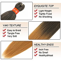 Dan Ning Prestretched Braiding Hair Silky Braid Hair Extensions Itch Free Crochet Twist Hair Braids Yaki Texture Original Bra