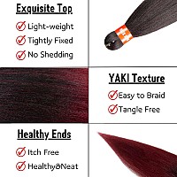 Dan Ning Prestretched Braiding Hair Silky Braid Hair Extensions Itch Free Crochet Twist Hair Braids Yaki Texture Original Bra