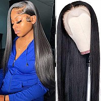 Straight Lace Front Wigs Human Hair 180 Density 13X4 Hd Lace Front Wigs Human Hair For Black Women Transparent Lace Frontal Wig