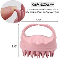 Scalp Massager Shampoo Brush Hair Scrubber Scalp Brush Silicone Scalp Exfoliator Hair Wash Tool For All Hair Types Of Women Men