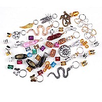 Leeven 239 Pcs Hair Beads Jewelry Hair Accessories For Braids Dreadlock Accessories Ring Hair Cuffs Crystal Hair Charms Gold Hai