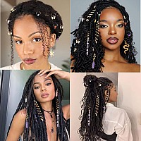 Leeven 150 Pcs Dreadlock Jewelry Hair Crystals For Locs Beads Braid Accessories Hair Jewels For Braids Hair Beads For Braids For