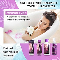 Vital Luxury Enchanted Mist Scent Bath Body Kit 3 Fl Oz Ideal Skincare Gift Home Spa Set Includes Body Lotion Shower Gel