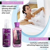 Vital Luxury Enchanted Mist Scent Bath Body Kit 3 Fl Oz Ideal Skincare Gift Home Spa Set Includes Body Lotion Shower Gel