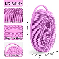 3 Pack Silicone Body Scrubber Exfoliating Body Scrubber Soft Silicone Loofah Body Scrubber Fit For Sensitive And All Kinds Of