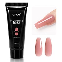 Gaoy Poly Gel 60G Nail Extension Gel Pink Nude Builder Gel Nail Enhancement Gel For Beginner Professional Nail Art Salon Diy