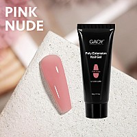 Gaoy Poly Gel 60G Nail Extension Gel Pink Nude Builder Gel Nail Enhancement Gel For Beginner Professional Nail Art Salon Diy