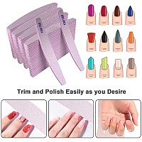 Nail Files 100 Pcs 100180 Grit Nail File Emery Board Bulk For Acrylic Nails And Natural Nails Limas Para Unas Acrilicas Pro