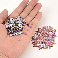 Ncb Nancybeads 3000Pcs Flatback Round Glass Nail Art Rhinestones Crystal For Diy Making Accessories Shoes Clothes Face Art Ba