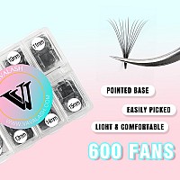 Vavalash 600 Fans Premade Fans Eyelash Extensions 5D 6D 7D 8D 10D 12D 14D 16D 24D Premade Lash Fans 815Mm Mixed Length Promade