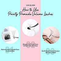 Vavalash 600 Fans Premade Fans Eyelash Extensions 5D 6D 7D 8D 10D 12D 14D 16D 24D Premade Lash Fans 815Mm Mixed Length Promade