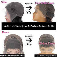 Pinketer Deep Wave Lace Front Wigs Human Hair Natural 13X4 Swiss Lace Frontal Human Hair Wig 180 Density Brazilian Virgin Human