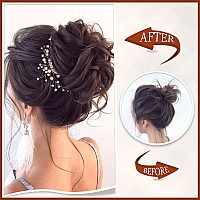 Sofeiyan Claw Clip Messy Bun Hairpieces Wavy Curly Hair Bun Clip In Claw Chignon Ponytail Hairpiece Tousled Updo Hair Extensions