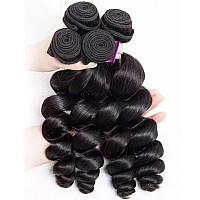 Loose Wave Bundles 100 Unprocessed Virgin Brazilian Remy Hair Loose Wave 3 Bundles Human Hair Weave Bundles For Black Women Nat