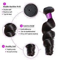 Loose Wave Bundles 100 Unprocessed Virgin Brazilian Remy Hair Loose Wave 3 Bundles Human Hair Weave Bundles For Black Women Nat