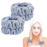 2 Pcs Wrist Towels For Washing Facedorbetar Microfiber Wrist Bands For Washing Face Spa Wristbands For Washing Face Fluffy T