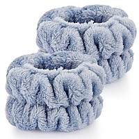 2 Pcs Wrist Towels For Washing Facedorbetar Microfiber Wrist Bands For Washing Face Spa Wristbands For Washing Face Fluffy T