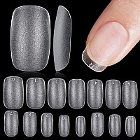 Tomicca Brand Oval Plastic False Nail Tips 240Pcs 15Sizes Full Cover Matte Soft Gel Nails For Salon Home Diy Nail Art