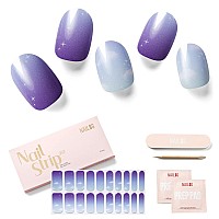 Nailog Semi Cured Gel Nail Strips 20 Pcs Gel Nail Stickers Buy 2 Get 1 Uv Lamp Extra Long Nail Wraps With Glossy Gel Finishin