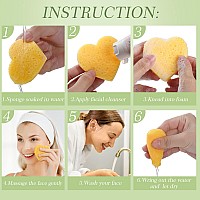 Sieral 120 Pcs Compressed Facial Sponges With Container Face Sponge Disposable Sponge Pads For Washing Face Cleansing Exfoliatin