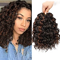 Gogo Curl Crochet Hair 8 Inch Short Curly Crochet Hair For Black Women Beach Curl Water Wave Curly Crochet Braids Hair Deep Wav