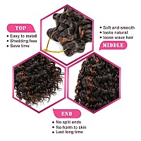 Gogo Curl Crochet Hair 8 Inch Short Curly Crochet Hair For Black Women Beach Curl Water Wave Curly Crochet Braids Hair Deep Wav