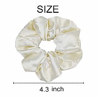 Satin Silk Scrunchies And Hair Ties 6 Pcs Hair Accessories With Soft Fashion Ponytail Holders Hair Bands And Bows For Women