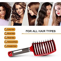 Heubek Detangling Brush Voremy Magical Brush Detangler For Wet Or Dry Detangling Hair Brush Fast Drying Styling Massage Hairb