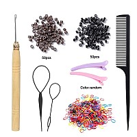 Aifihiyi Hair Tinsel Kit With Tools Tinsel Hair Extensions Fairy Hair Tinsel Kit Heat Resistant Sparkling Shiny Glitter Hair Ex