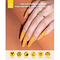 Burano Reflective Gel Nail Polish 73Ml Reflective Diamond Nail Glitter Gel Polish Sparkly Fall Winter Color Gel Polish Hologr