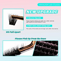 Vavalash Lash Clusters 72 Pcs Diy Eyelash Cluster Extension Light And Soft 72 Clusters Lashes Extensions Easy Full Mega Volume L