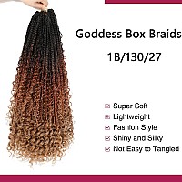 Ayana Goddess Crochet Box Braids Curly Ends 144 Strands 22 Inch Bohomian Crochet Braids Box Braids Crochet Box Braids Curly Ends