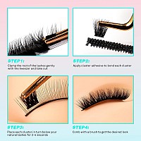 Vavalash Lash Clusters 72 Pcs Diy Eyelash Cluster Extension Light And Soft 72 Clusters Lashes Extensions Easy Full Mega Volume L