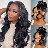 360 Body Wave Lace Front Wigs Human Hair Glueless Wigs Human Hair Pre Plucked With Baby Hair 180 Density Brazilian Virgin Hair