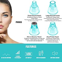 Blackhead Remover Pore Vacuum Face Suction Pore Cleanser 5 Suction Power Electric Blackhead Extractor Tool 4 Probes Blackhea