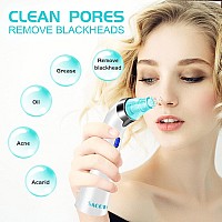 Blackhead Remover Pore Vacuum Face Suction Pore Cleanser 5 Suction Power Electric Blackhead Extractor Tool 4 Probes Blackhea